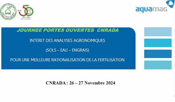 INTERET DES ANALYSES AGRONOMIQUESSOLS EAU ENGRAISPOUR UNE MEILLEURE RATIONALISATION DE LA FERTILIS